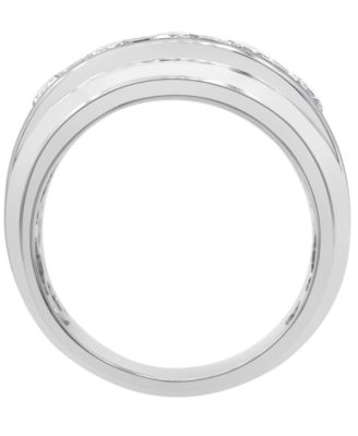 Men's Diamond Channel-Set Ring (2 ct. t.w.) in 10k Yellow, White or Rose Gold