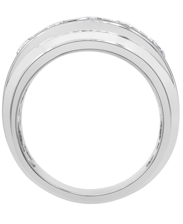 Macy's Men's Diamond Ring (2 ct. t.w.) in 10k White Gold - Macy's