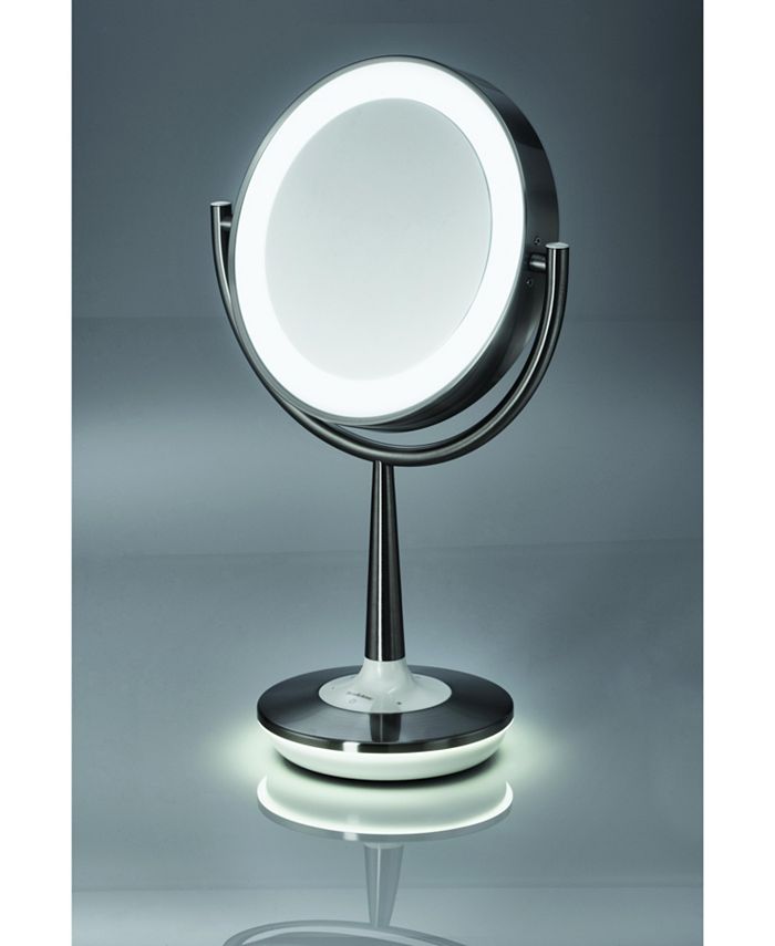 Brookstone Cordless Illuminated Makeup Mirror & Reviews Bathroom
