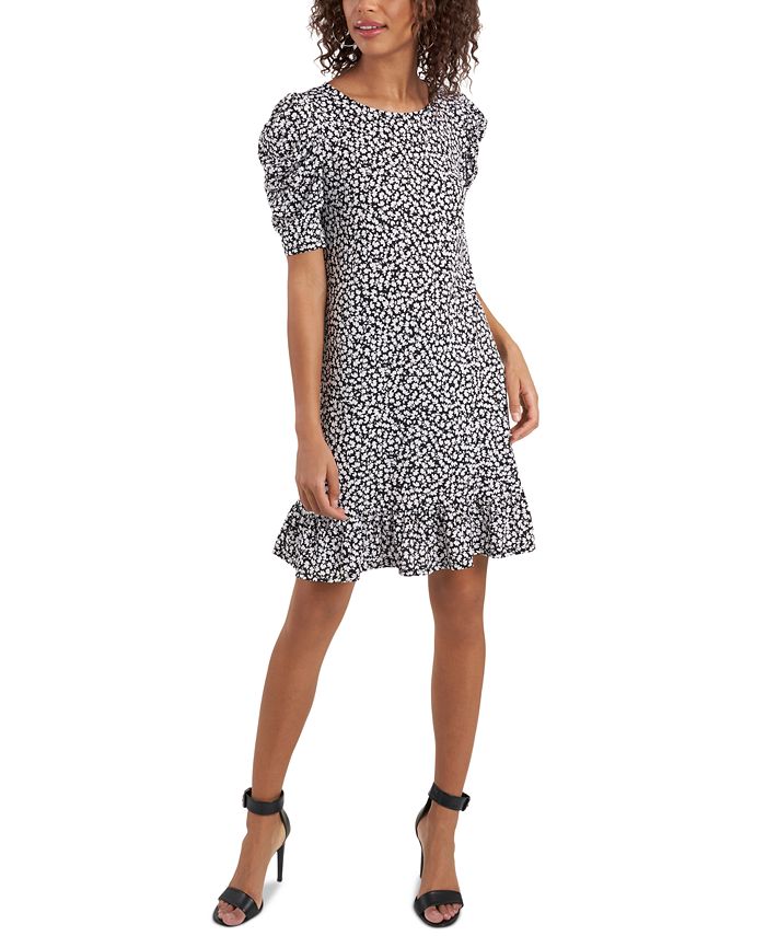 Flounce shift dress discount