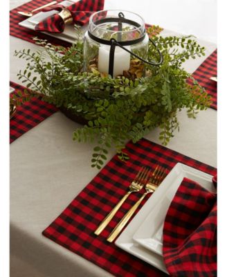 Reversible Gingham - Buffalo Check Placemat Set