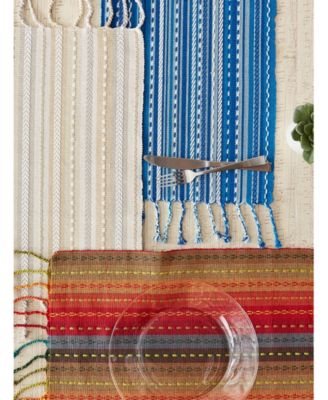 Stripe with Fringe Placemat, Set of 6