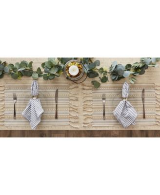Stripe with Fringe Placemat, Set of 6