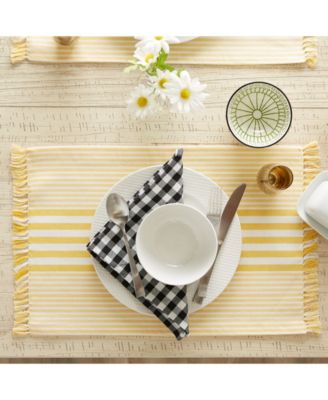 Stripes with Fringe Placemat, Set of 6