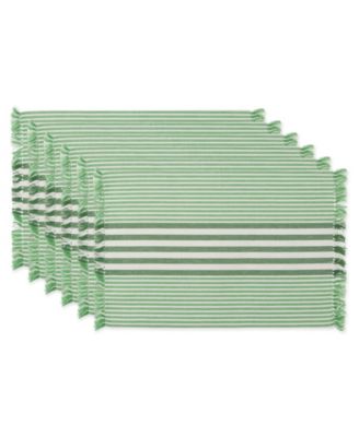 Stripes with Fringe Placemat, Set of 6