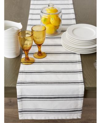 Zig Dobby Stripe Table Runner
