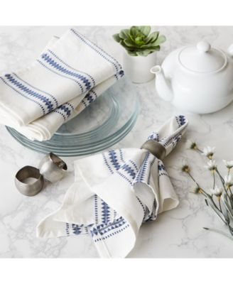 Zig Dobby Stripe Napkin, Set of 6
