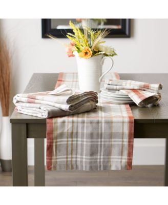 Thanksgiving Cozy Picnic, Plaid Tablecloth, 52" x 52"
