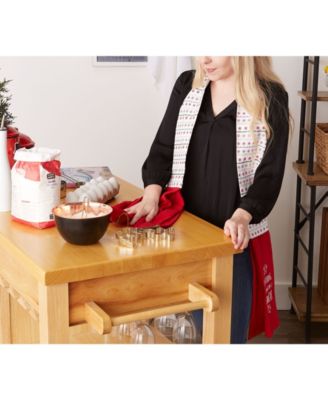 Kitchen Towel Holiday Baking Kitchen Scarf, 4" x 70"