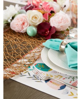 Easter Folk Garden Placemats 13" x 19", Set of 6