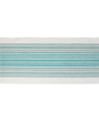 Striped Fringed Table Runner, 14" x 72"