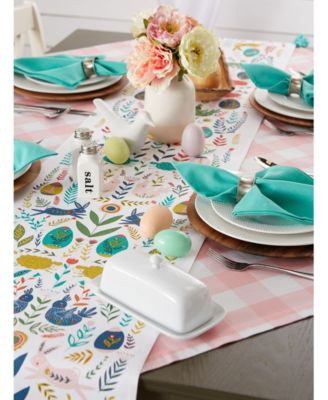 Easter Garden Embellished Table Runner, 14" x 108"