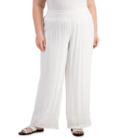 white gauze pants