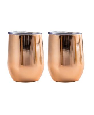 Thirstystone - 2-pack 12oz Copper Insulated Wine Tumblers
