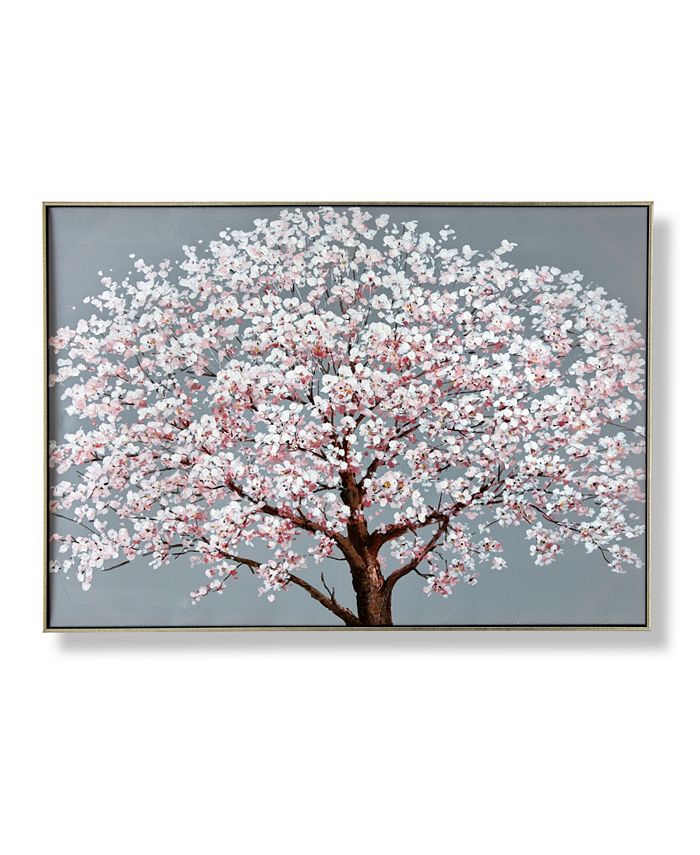 Graham & Brown Cherry Blossoms Framed Canvas Wall Art, 40" x 28" Macy's