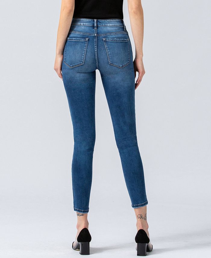 VERVET Women's Mid Rise Ankle Skinny Jeans & Reviews - Jeans - Juniors ...