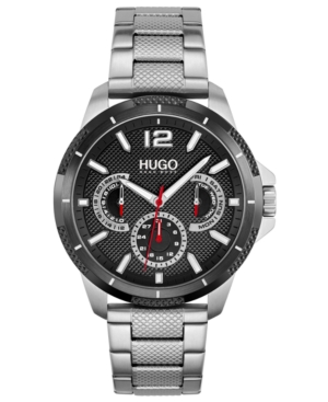 Shop Hugo Men's #sport Stainless Steel Bracelet Watch 46mm In Silver