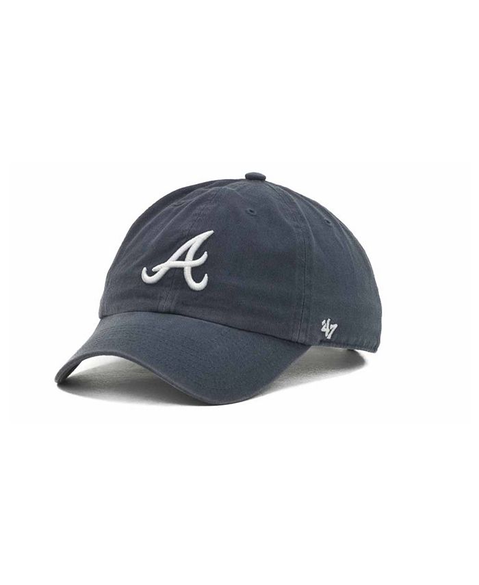 47 Brand Atlanta Braves All Denim CLEAN UP Cap - Macy's