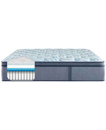 Serta - Perfect Sleeper Luminous Sleep 17.5" Plush Pillow Top Mattress Set- Queen Split