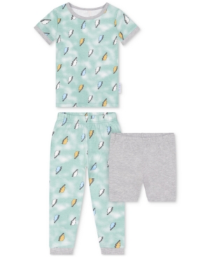 Max & Olivia Baby Boys 2-Piece Lightening-Print Pajama Set with Shorts