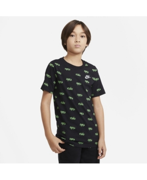 Nike Big Boys Script Printed Sportswear T-shirt