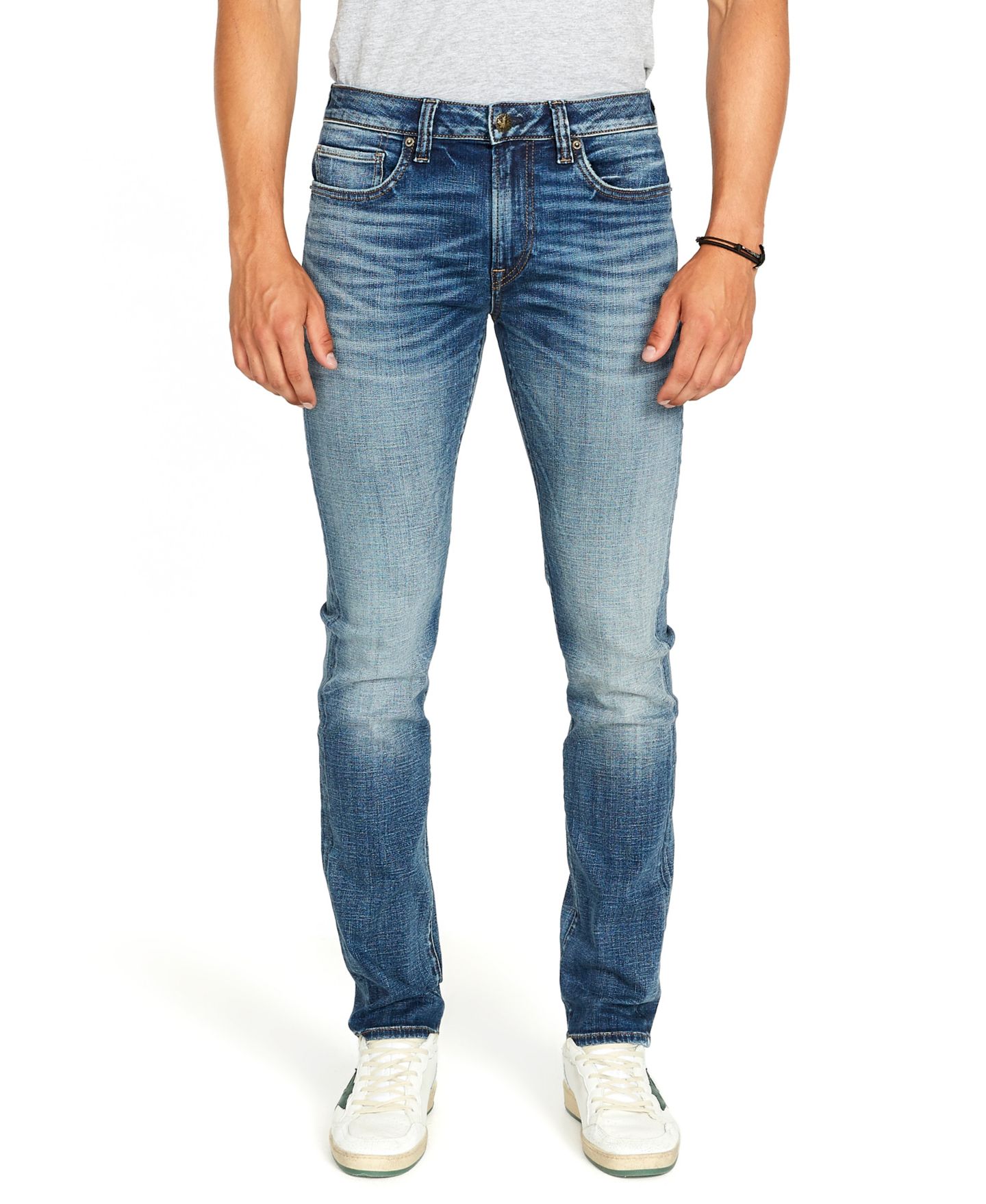 Мужские джинсы Buffalo David Bitton Slim Ash Stretch Fit, цвет: Индиго — фото 1