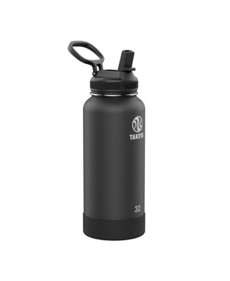 Takeya Actives 32 oz Insulated Stainless Steel Water Bottle with Straw ...