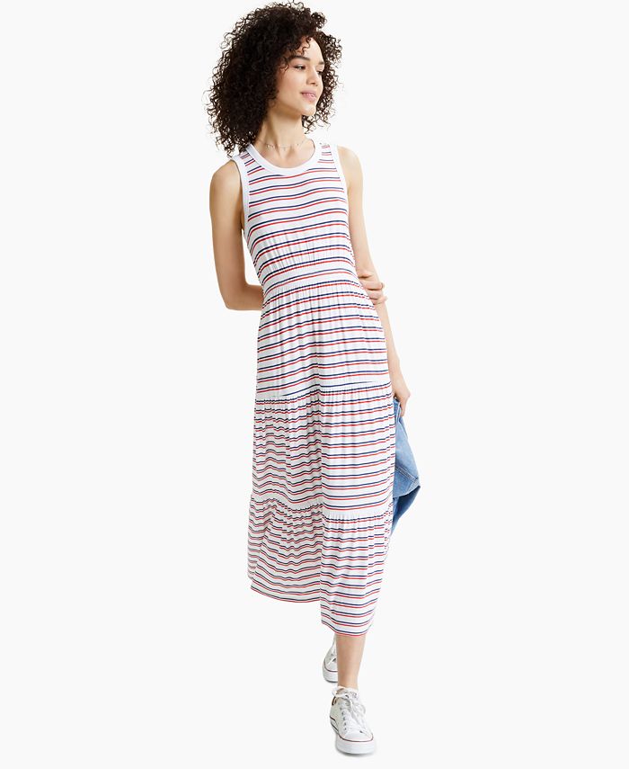 Macys striped dress online
