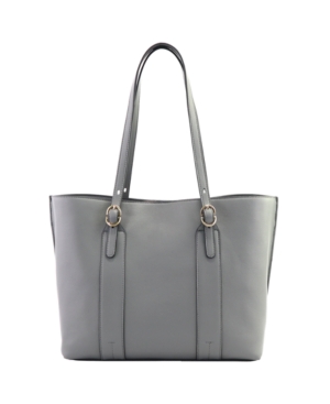 Alfani Work Tote, Created For Macy's In Grey/gold