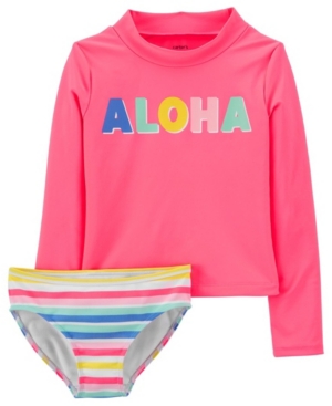 Big Girls Aloha Rashguard Set 2 Piece