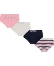Tommy Hilfiger Girls Hipster Brief Underwear 3 Pack Size Medium 8-10  Gray/Pink