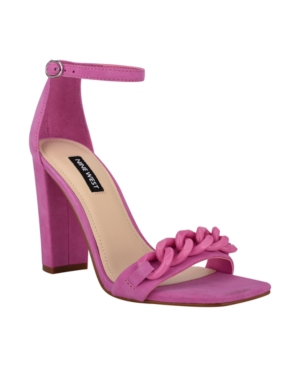 Nine West Women's Mindful Chain Detail Sky High Dress Sandals Women's Shoes