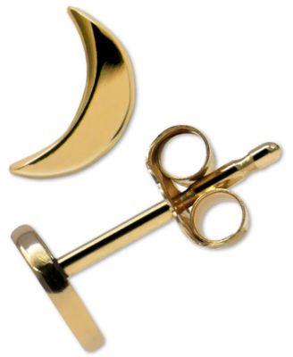 Jac + Jo by Anzie - Crescent Moon Stud Earrings in 14k Gold