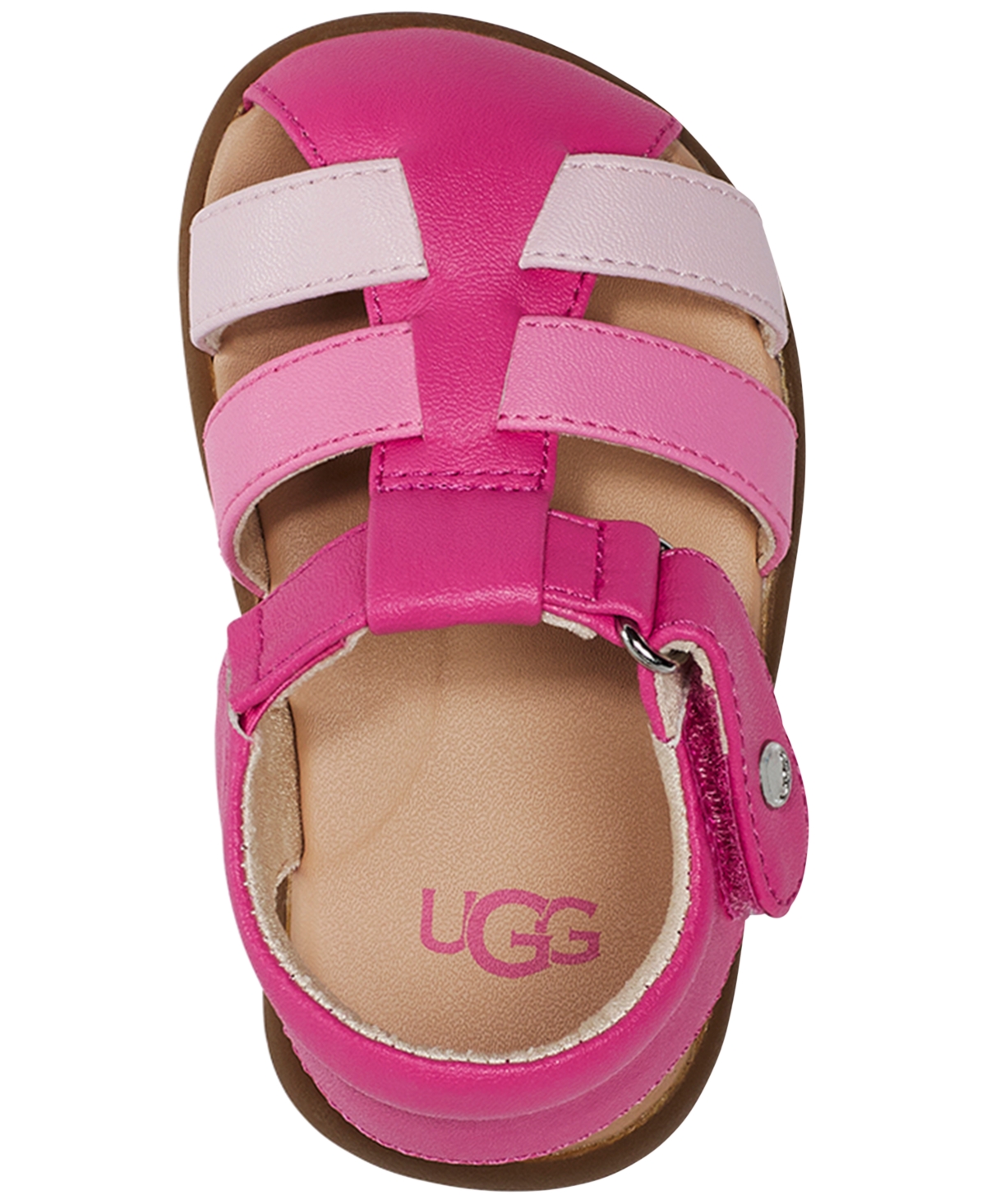 Shop Ugg Baby Kolding Sandals In Gold Metallic