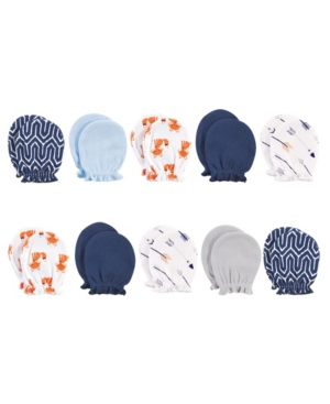 Baby Girls and Boys Cotton Scratch Mittens 10 Pack