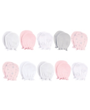 Baby Girls and Boys Cotton Scratch Mittens 10 Pack
