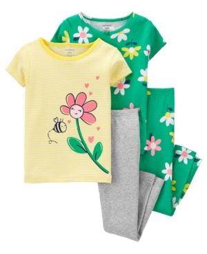 Carter's Baby Girls Floral Pajama Set 4 Pieces