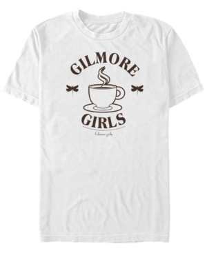 Fifth Sun Men's Gilmore Girls Tv Coffee Gilmore Girls Short Sleeve T-shirt In White