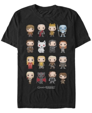 Fifth Sun Men's Game Of Thrones Funko Crowd Short Sleeve T-shirt In Black