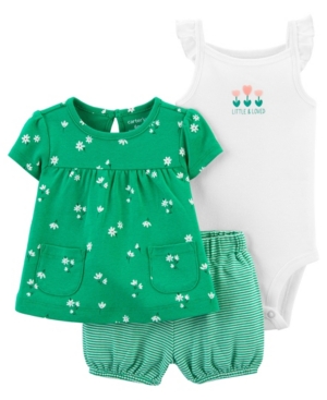 Carter's Baby Girls Floral Little Short Set 3 Pieces