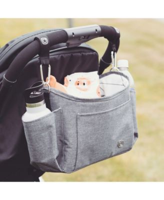 Buggy Buddy XL Universal Stroller Organizer with Cup Holders, Secure Attachment, Zip Pockets