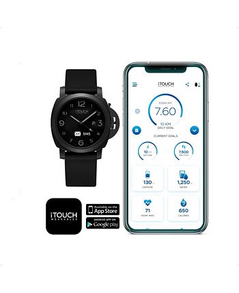 iTouch Connected Men s Hybrid Smartwatch Fitness Tracker Black