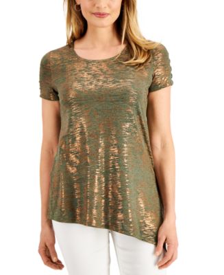 macy's asymmetrical tops
