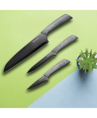Tomodachi™ Raintree Ash 3-Pc. Knife Set with Blade Guards - Macy's