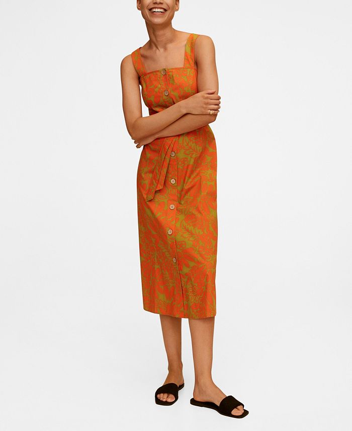 Mango tropical hot sale dress