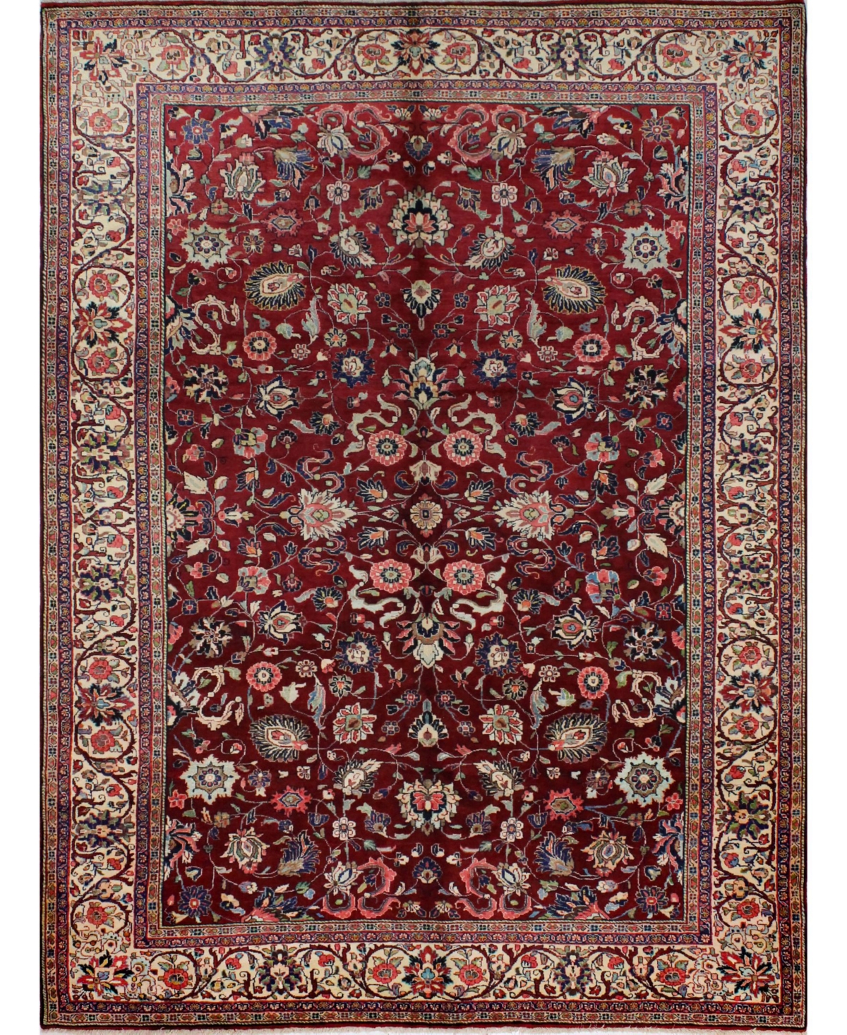 Bb Rugs One of a Kind Sarouk 6'11in x 10'3in Area Rug - Red