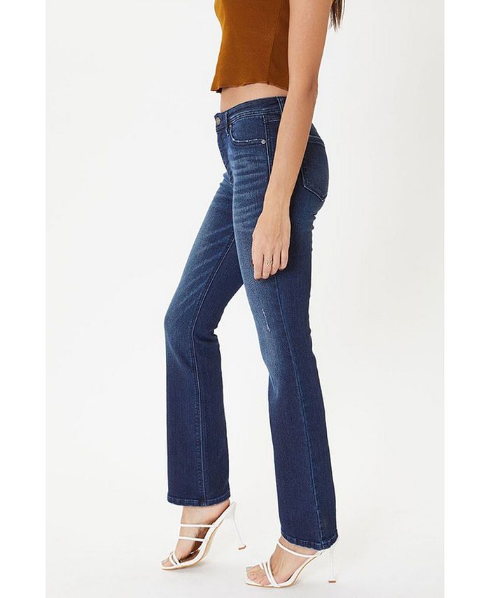 Kancan Women's Mid Rise Boot Cut Jeans Macy's