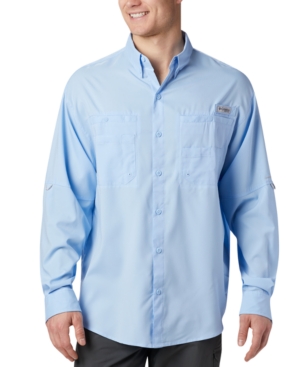 Columbia Men's Pfg Big & Tall Tamiami Ii Long-sleeve Shirt In Sail