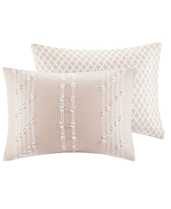 INK+IVY Kara 3 Piece Cotton Jacquard Comforter Set, King/California King Macy's