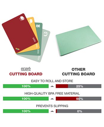 Eparé - 4-Pc. Color-Coded Cutting Board Set